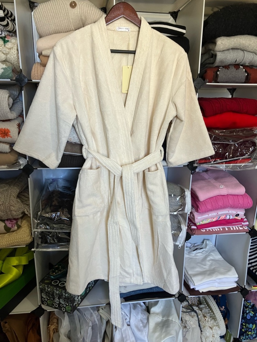 NWT Terry Bathrobe with Pockets